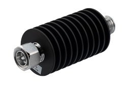 PE7452-30 - 30 dB Fixed Attenuator, 4.3-10 Male to 4.3-10 Female Rated to 50 Watts Up to 6 GHz