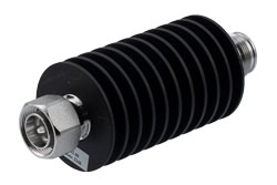 PE7452-40 - 40 dB Fixed Attenuator, 4.3-10 Male to 4.3-10 Female Rated to 50 Watts Up to 6 GHz