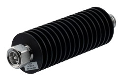 PE7453-10 - 10 dB Fixed Attenuator, 4.3-10 Male to 4.3-10 Female Rated to 100 Watts Up to 6 GHz