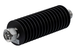 PE7453-40 - 40 dB Fixed Attenuator, 4.3-10 Male to 4.3-10 Female Rated to 100 Watts Up to 6 GHz