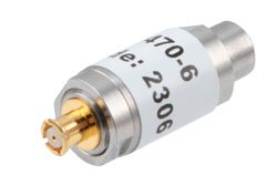 PE7470-6 - 6 dB Fixed Attenuator SMP Male to SMP Female Stainless Steel Body Rated to 1 Watt Up to 18 GHz