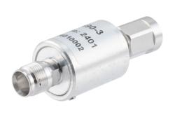 PE7490-3 - 3 dB Fixed Attenuator, NEX10 Male to NEX10 Female Aluminum Body Rated to 5 Watts Up to 6 GHz