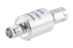 PE7490-6 - 6 dB Fixed Attenuator, NEX10 Male to NEX10 Female Aluminum Body Rated to 5 Watts Up to 6 GHz