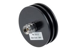 PE7511-3 - 3 dB Fixed Attenuator, 2.4mm Male to 2.4mm Female Aluminum Body Rated to 5 Watts Up to 50 GHz