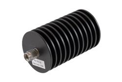PE7513-20 - 20 dB Fixed Attenuator, 2.92mm Male to 2.92mm Female Black Anodized Aluminum Body Rated to 20 Watts Up to 40 GHz