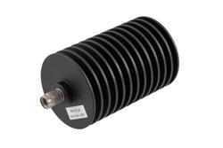 PE7513-40 - 40 dB Fixed Attenuator, 2.92mm Male to 2.92mm Female Black Anodized Aluminum Body Rated to 20 Watts Up to 40 GHz