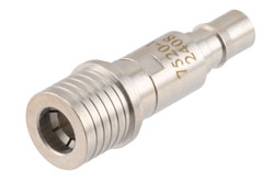 PE7520-1 - 1 dB Fixed Attenuator, QMA Male to QMA Female Brass Tri-Metal Body Rated to 2 Watts Up to 6 GHz