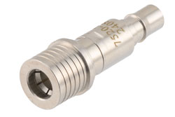 PE7520-10 - 10 dB Fixed Attenuator, QMA Male to QMA Female Brass Tri-Metal Body Rated to 2 Watts Up to 6 GHz