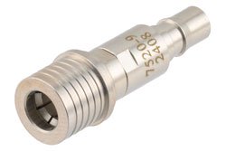 PE7520-9 - 9 dB Fixed Attenuator, QMA Male to QMA Female Brass Tri-Metal Body Rated to 2 Watts Up to 6 GHz