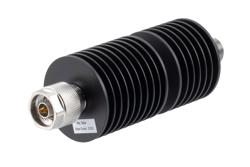 PE7604-10 - 10dB RF fixed attenuator 50W, DC to 18GHz, N-type male to N-type female