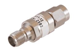 PE7611-12 - 12 dB Fixed Attenuator SMA Male to SMA Female Passivated Stainless Steel Body Rated 2 Watt DC to 18 GHz