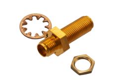 PE7702-3 - 3 dB Fixed Attenuator Bulkhead for Cryogenic Application, 2.92mm Female to 2.92mm Female Copper Gold Plated Body Rated to 1 W, DC to 18 GHz