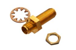 PE7704-20 - 20 dB Fixed Attenuator Bulkhead for Cryogenic Application, 2.92mm Female to 2.92mm Female Copper Gold Plated Body Rated to 1 W, DC to 40 GHz