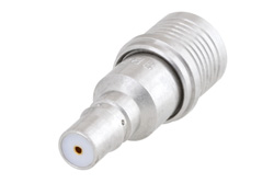 2 dB Fixed Attenuator, QMA Male to QMA Female Brass Tri-Metal Body Rated to 1 Watt Up to 6 GHz