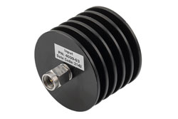 PE7AP4009-03 - 3 dB Fixed Attenuator, 2.92mm Male to 2.92mm Female Black Anodized Aluminum Heatsink Body Rated to 10 Watts Up to 40 GHz