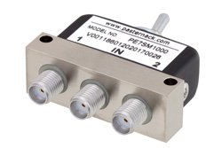 PE7SM1000 - SPDT SMA Manual Toggle Switch, DC to 22 GHz, Rated to 50 Watts