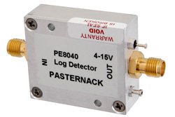 PE8040 - Log Detector, SMA, Positive Video Out, 10 MHz to 3 GHz