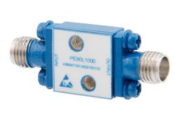 PE80L1000 - High Power Limiter, SMA, 100W Peak Power, 10 ns Recovery, 14 dBm Flat Leakage, 500 MHz to 18 GHz