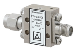 PE80L2006 - High Power Limiter, Field Replaceable SMA, 20W Peak Power, 15 us Recovery, 14 dBm Flat Leakage, 2 GHz to 18 GHz