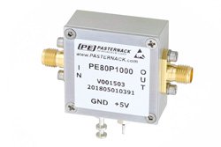PE80P1000 - Power Detector, SMA, Postive Output Slope, 50 MHz to 5 GHz