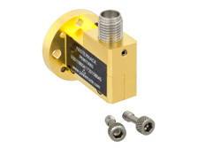 PE80T3002 - Zero Biased V Band Waveguide Detector, WR-15, Negative Video Out, 50 GHz to 75 GHz, UG-385/U Round Cover Flange