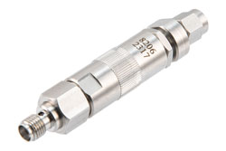 PE8206 - Adjustable Phase Trimmer, DC to 26 GHz, with an Adjustable Phase of 15 Deg. Per GHz and SMA Connectors, Stainless Steel Body