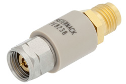 PE8238 - DC Block on Outer Conductor 50 Ohm 2.4mm Male to 2.4mm Female Operating From 100 MHz to 50 GHz