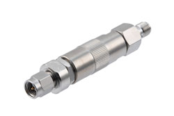 PE8284 - Adjustable Phase Trimmer, DC to 18 GHz, with an Adjustable Phase of 15 Deg. Per GHz and SMA Connectors, Stainless Steel Body