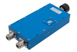 PE82P5011 - Adjustable Phase Shifter, DC to 2GHz, With an Adjustable Phase of 60 Deg. Per GHz with N-type connector