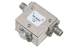 PE8302 - Isolator with 18 dB Isolation from 4 GHz to 8 GHz, 10 Watts and SMA Female