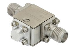 PE8303 - Isolator With 18 dB Isolation From 7 GHz to 12.4 GHz, 1 Watt And SMA Female