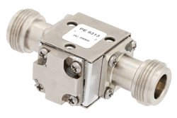 PE8313 - Isolator With 20 dB Isolation From 7 GHz to 12.4 GHz, 10 Watts And N Female