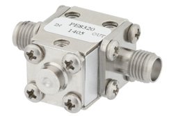 PE8320 - Isolator With 14 dB Isolation From 26.5 GHz to 40 GHz, 5 Watts And 2.92mm Female
