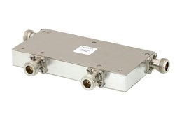 PE83CR1014 - Dual Junction Circulator with 36 dB Isolation from 1 GHz to 2 GHz, 50 Watts and N Female