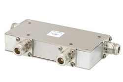 Dual Junction Circulator With 40 dB Isolation From 1.7 GHz to 2.2 GHz, 10 Watts And N Female