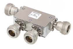 PE83CR1022 - Dual Junction Circulator With 40 dB Isolation From 7 GHz to 12.4 GHz, 5 Watts And N Female