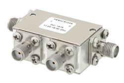 PE83CR1024 - Dual Junction Circulator With 40 dB Isolation From 11 GHz to 18 GHz, 5 Watts And SMA Female