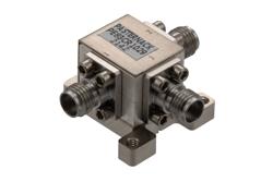 Circulator with 14 dB Isolation from 32 GHz to 36 GHz, 10 Watts and 2.92mm Female