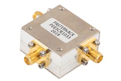 PE83CR1033 - Circulator with 18 dB Isolation from 3 GHz to 5 GHz, 10 Watts and SMA Female