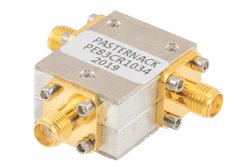 PE83CR1034 - High Power Circulator with 17 dB Isolation from 4 GHz to 8 GHz, 80 Watts and SMA Female