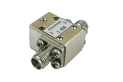 PE83IR000 - Isolator with 18 dB Isolation from 7 GHz to 12.4 GHz, 10 Watts and SMA Female