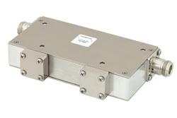 Dual Junction Isolator With 40 dB Isolation From 2 GHz to 4 GHz, 10 Watts And SMA Female