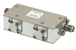 Dual Junction Isolator With 36 dB Isolation From 4 GHz to 8 GHz, 10 Watts And N Female