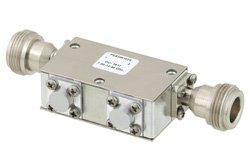 Dual Junction Isolator With 32 dB Isolation From 8 GHz to 18 GHz, 5 Watts And SMA Female