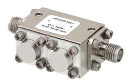 Dual Junction Isolator With 40 dB Isolation From 11 GHz to 18 GHz, 5 Watts And SMA Female