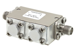 Dual Junction Isolator With 34 dB Isolation From 18 GHz to 26.5 GHz, 5 Watts And SMA Female