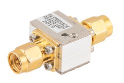 Isolator with 20 dB Isolation from 8 GHz to 12 GHz, 10 Watts and SMA Male