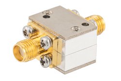 Isolator with 20 dB Isolation from 12 GHz to 18 GHz, 10 Watts and SMA Female