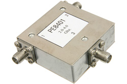 PE8401 - Circulator with 18 dB Isolation from 2 GHz to 4 GHz, 10 Watts and SMA Female