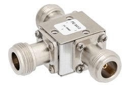 PE8413 - Circulator With 20 dB Isolation From 7 GHz to 12.4 GHz, 10 Watts And N Female